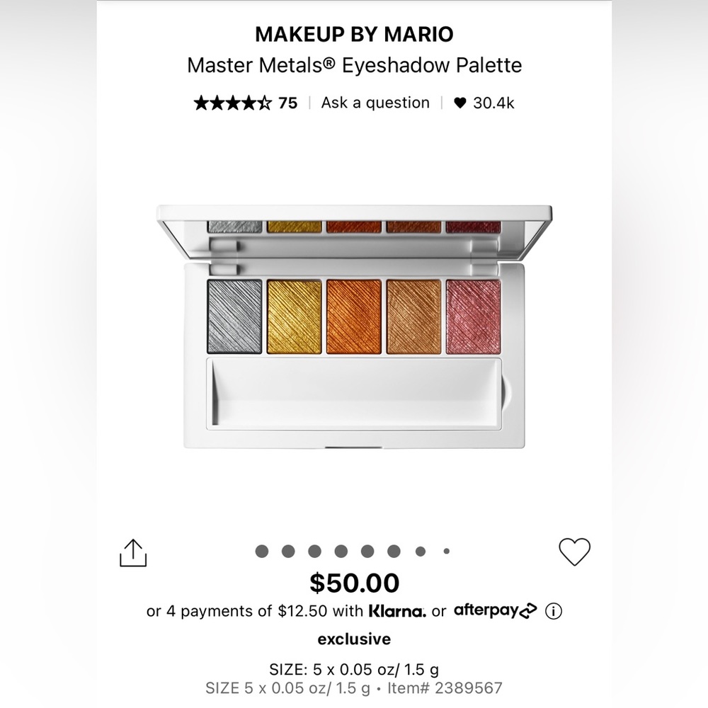 Makeup by Mario Master Metals Eyeshadow Palette